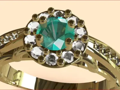graduation set ring 3D print model