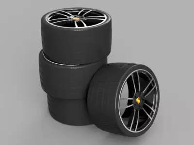Porsche wheel 3D print model