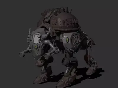 Sfi-fi robot bizon 3D model