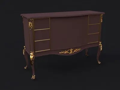 dressing table 3D model buy