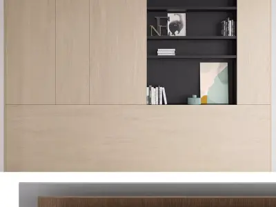 Decorative wall panel set 21 3D model