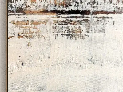 Plaster Two Photo Frame 133 Low-poly 3D model