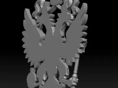 double-headed eagle  National emblem 3D print model