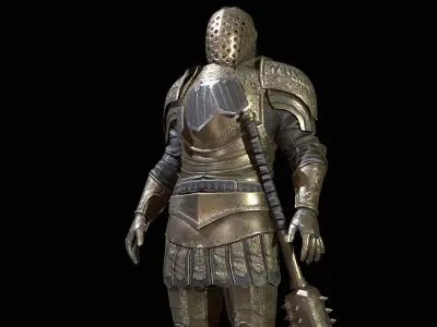 NPC Knight6 Low-poly 3D model