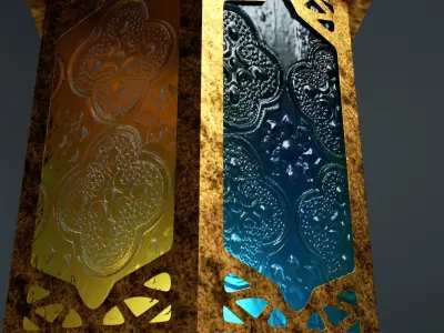 arabic lantern 2 3D model