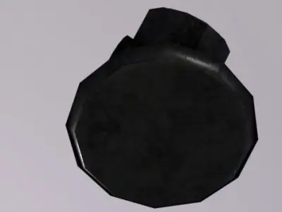 Machine SmallLight Low-poly 3D model