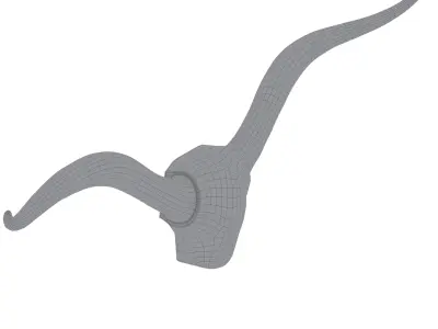 Longhorn Wall Art by PotteryBarn 3D model