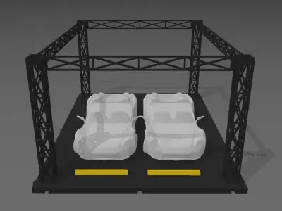 Miniature Car Parking Scale 1 to 32 3D print model