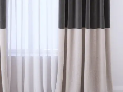 Set 114 Curtains 3D model