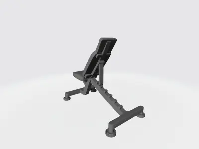 Weight bench 3D print model
