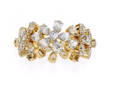 Luxury Eternity Rings Collection STL and 3DM Jewelery CAD Models 3D print model