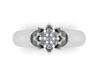 Brand ring rose 3D print model