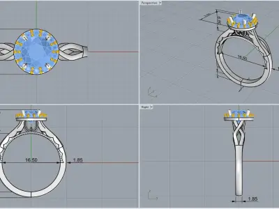 ring code 111 3D print model