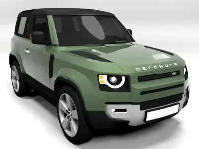 LAND ROVER DEFENDER 90 Low-poly 3D model