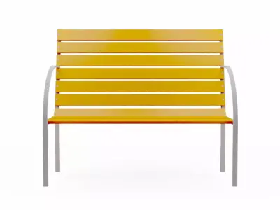 Bench Seat Free low-poly 3D model