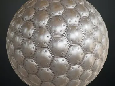 Clean White Sci-Fi Acoustic Wall PBR Seamless Texture
