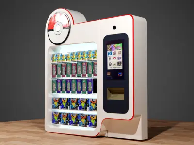 Pokemon Vending Machine Low-poly 3D model