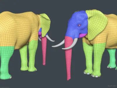African Bush Elephant 3D model