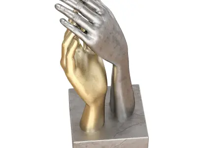 Decorative figurine of hands 3D model