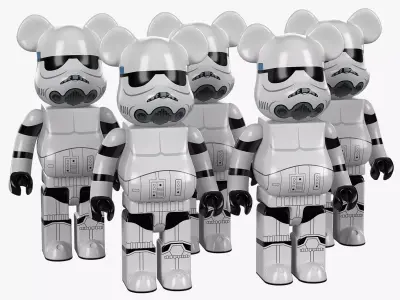 Bearbrick Star Wars Stormtrooper  3D model