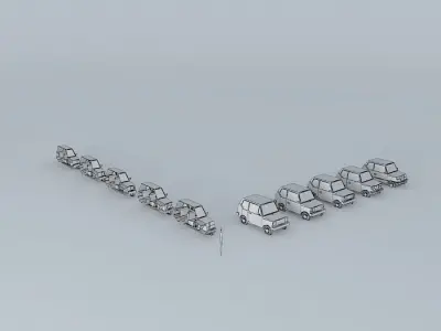 Fictional Eastern Europe Car Evolution Free 3D model