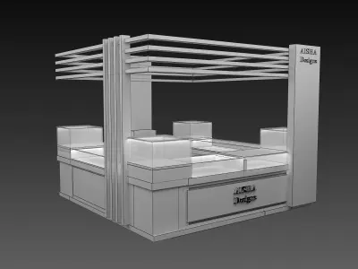Booth Exhibition Stand a335 3D model