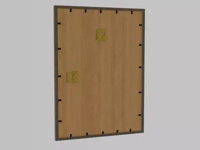 Car photo frame Low-poly 3D model