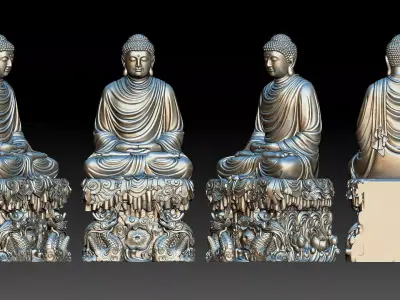 Shakyamuni Buddha 3D print model