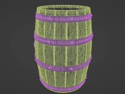 Whiskey Barrel Sculpture Free 3D print model