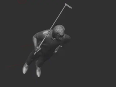 Golfer Player 3D print model