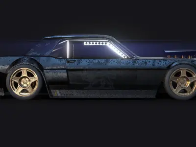 KEN BLOCK 65 HOONICORN Low-poly 3D model