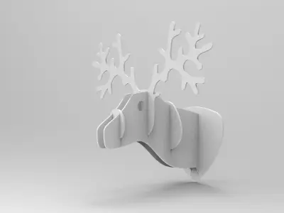 Dearhead Decor Low-poly 3D model