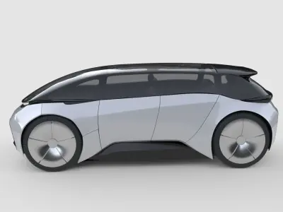 Futuristic Urban Minivan 3D model