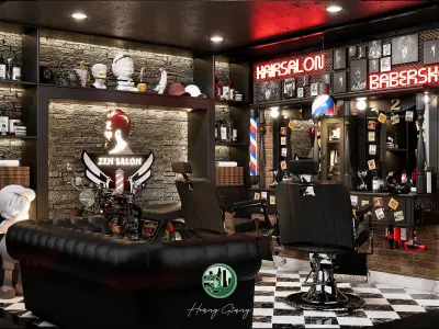 Barber Shop 3D model