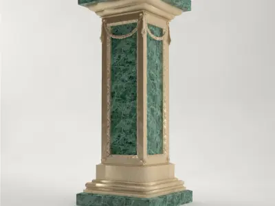 Pro - Pedestal Uffizi square column 3D model