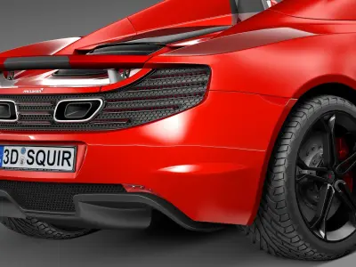 Mclaren mp4-12c spider 2013 3D model