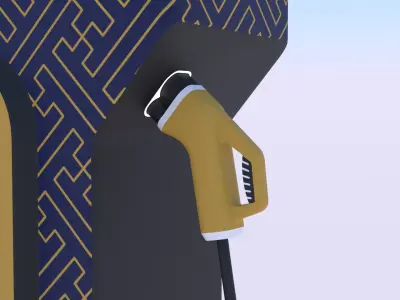 EV charger XIV PBR 8K 3D model