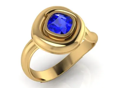 Rhombus Cut Ring 3313 Free 3D print model