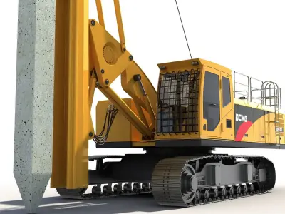 Pile Driver 3D model