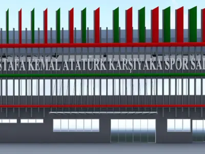 Basketball Arena 3D model