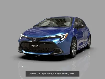 Toyota Corolla 12 gen and GR  3D Model Pack