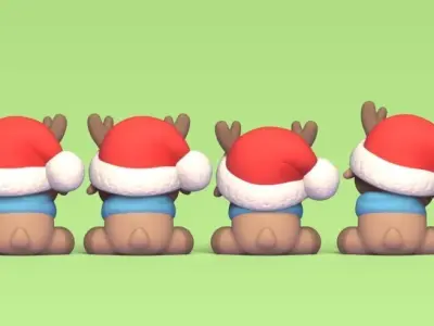 Xmas Reindeer Kit 3D print model
