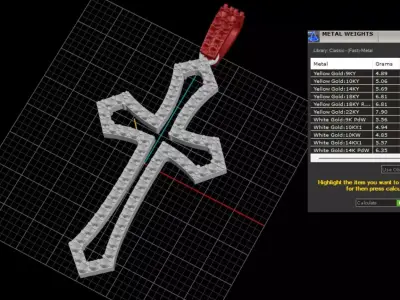 cross 3D print model 17