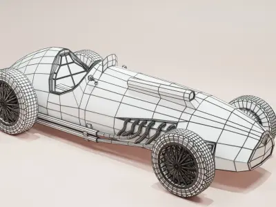 Formula One Talbot Lago T26C 3D model
