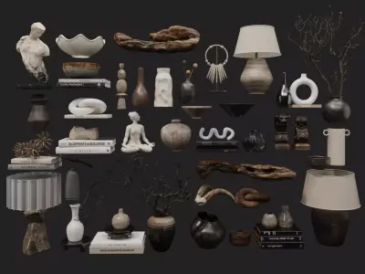wabisabi Decorative Objects Collection 3D model