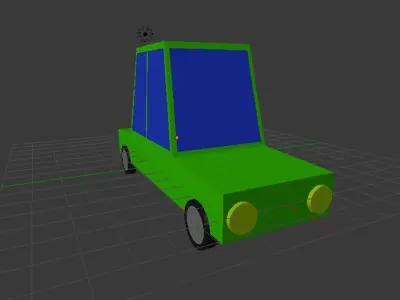 Cartoon Car 3D model 36