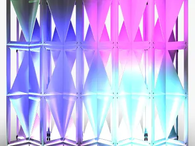 Stage Decor 25 Modular Wall Column 3D model