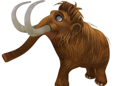 mammoth rig high-poly textured  3D model