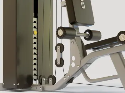 Gym Station 3D model