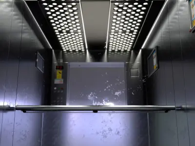 Realistic Elevator 3D model
